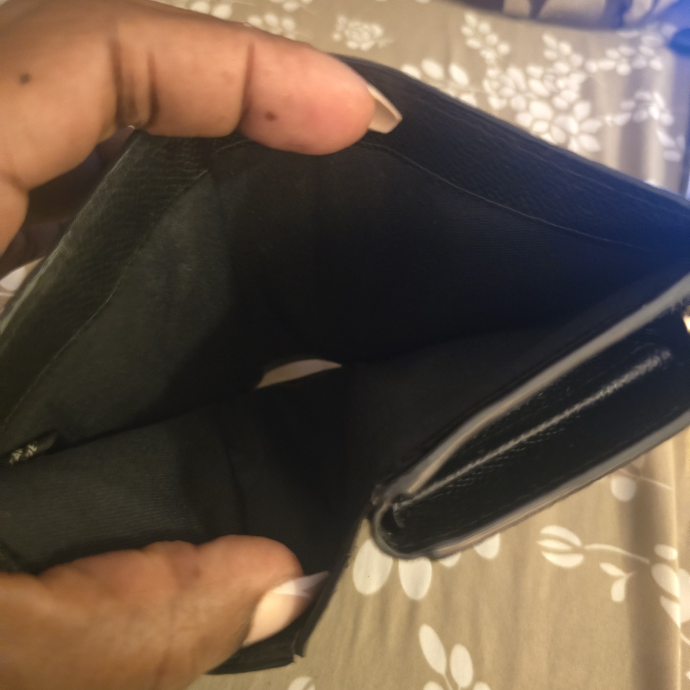 Coach Black Textured Leather Wallet - Picture 5 of 12